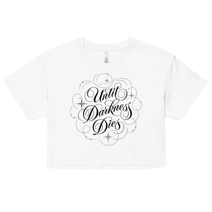 Until Darkness Dies (swirls design) Women's Premium Crop Top product image (110)