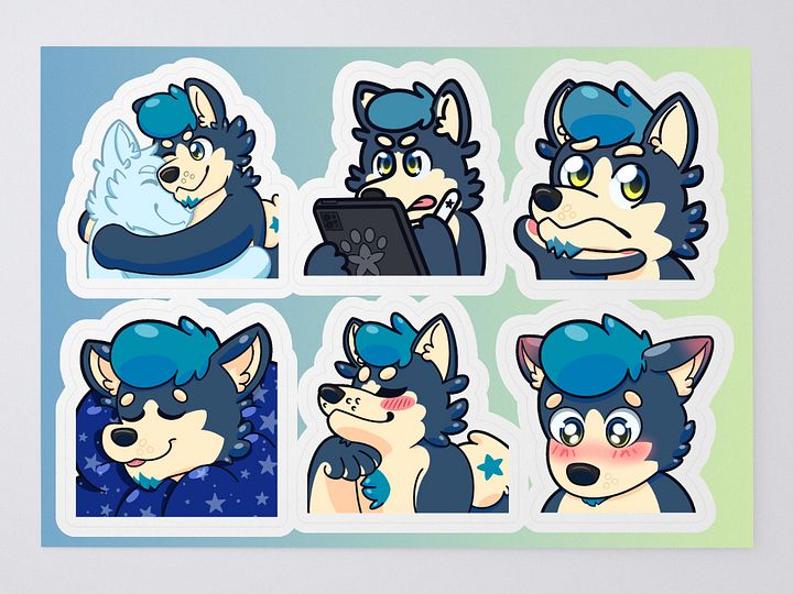 GalexShiba Emote Sticker Pack 2 product image (1)