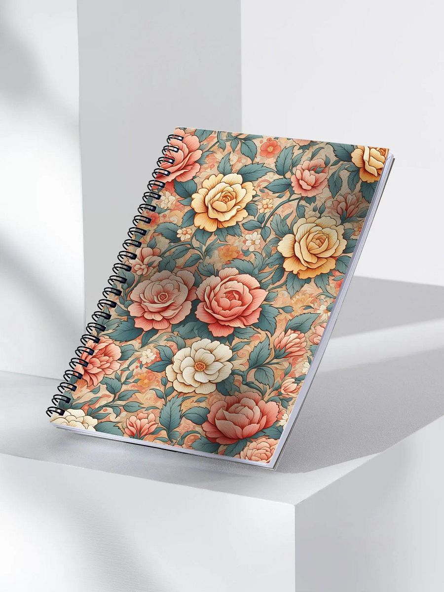 Royal Floral Spiral Notebook product image (3)