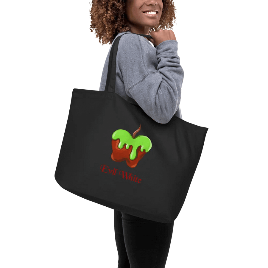 Evil White Graphic Printed Tote Bag product image (9)