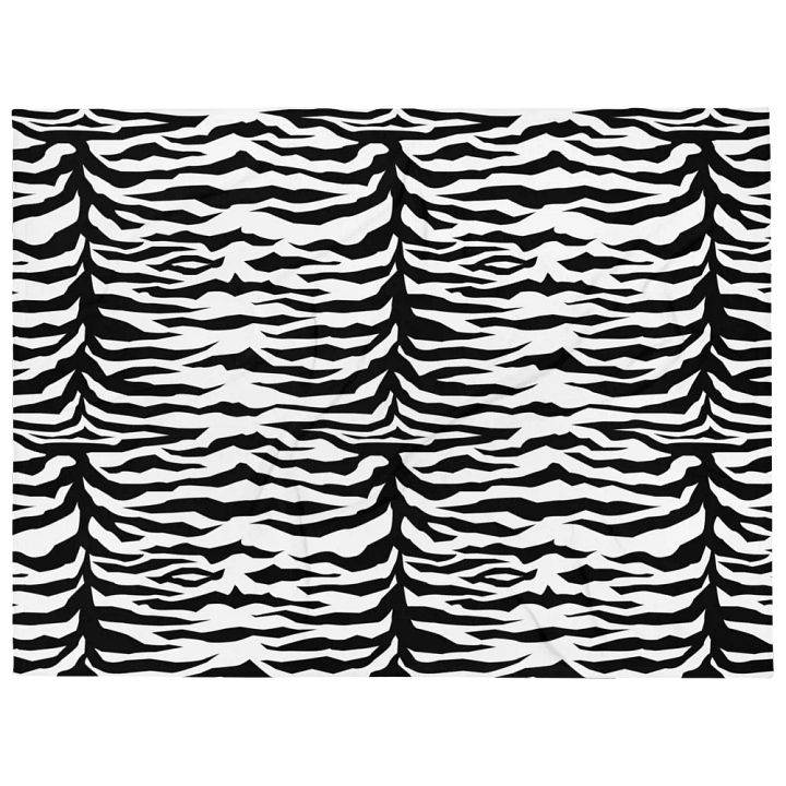 Zebra Stripes Fuzzy Throw Blanket product image (1)