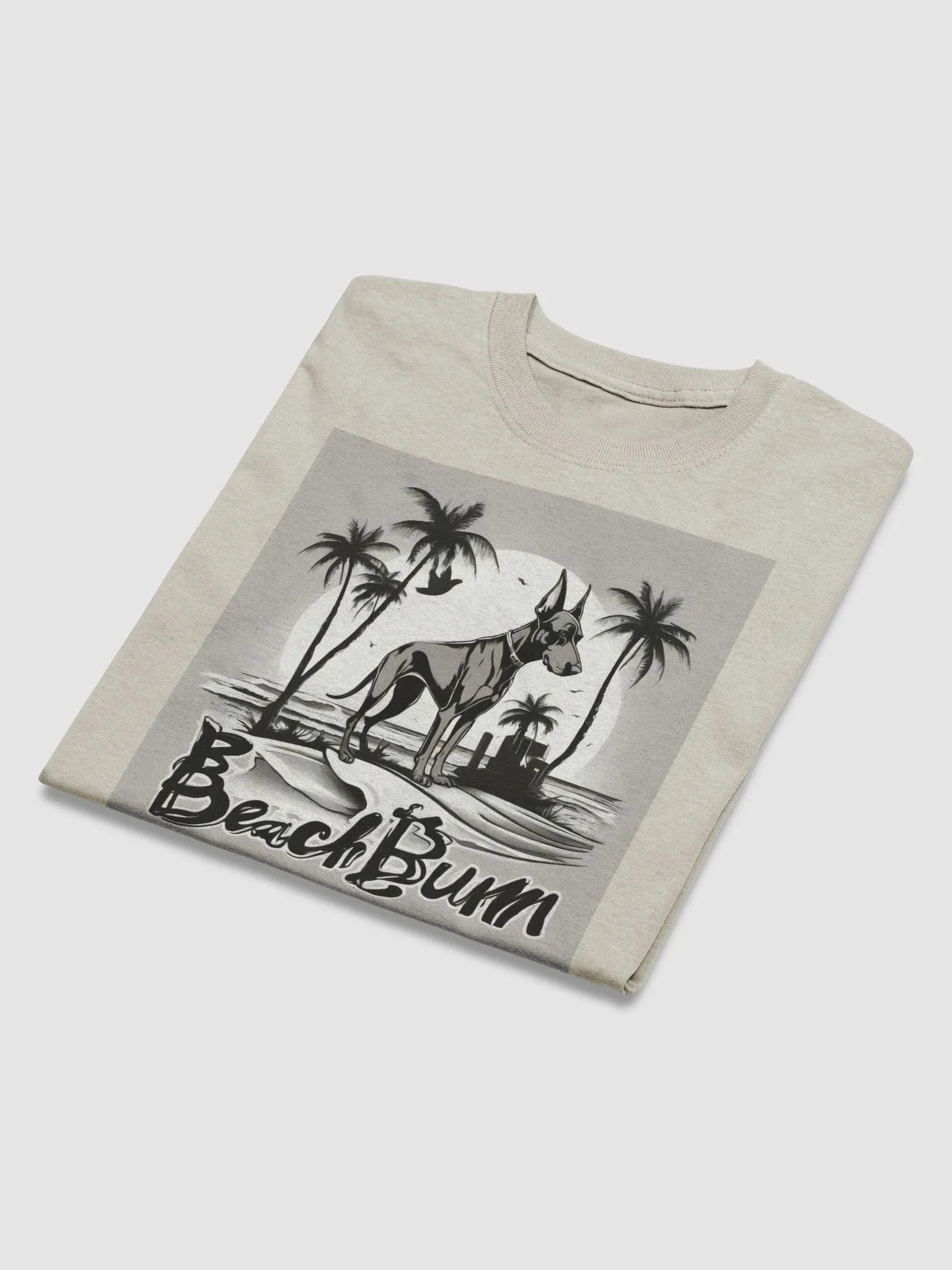 Beach Bum Tee, Grey & Natural product image (4)