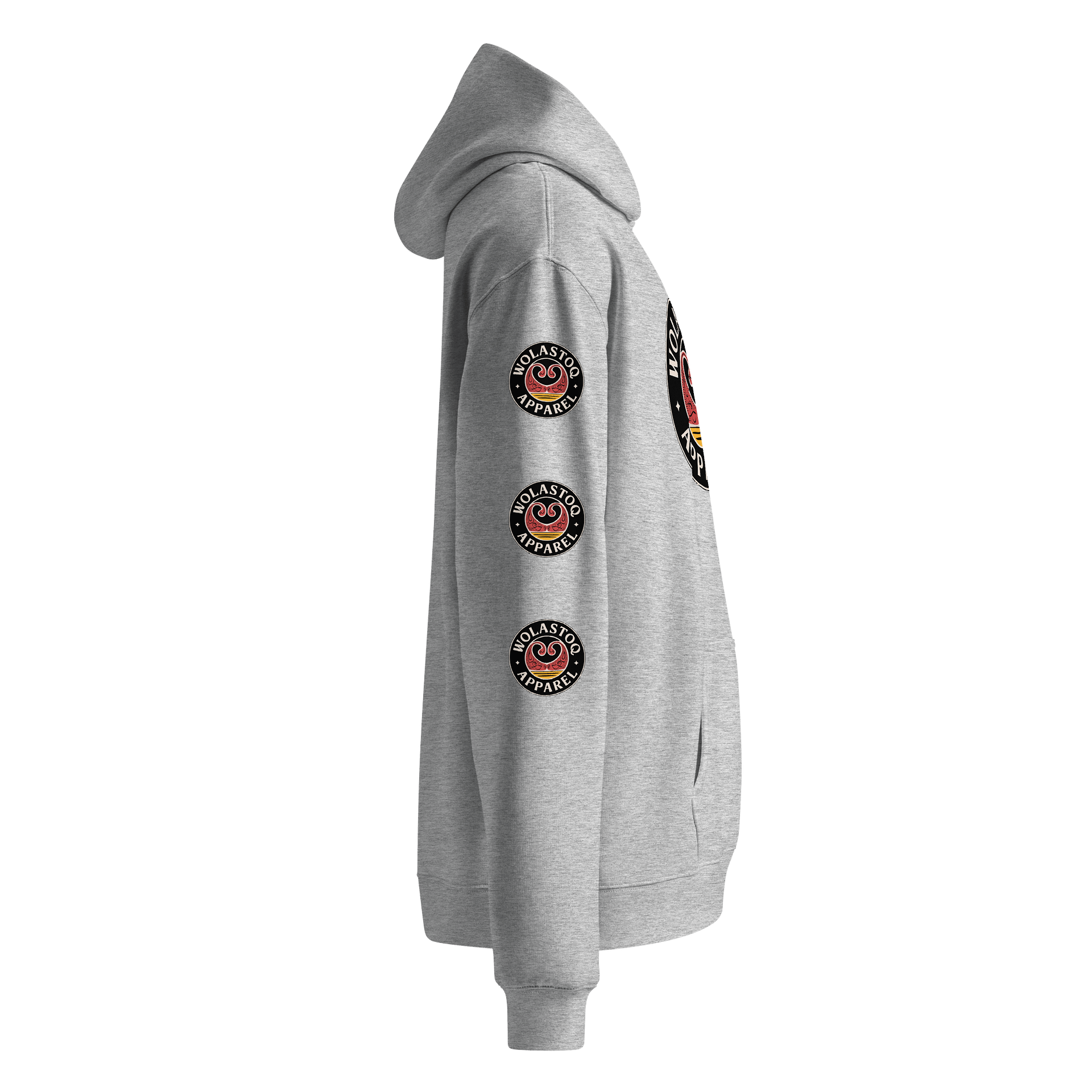 Red Symmetry Unisex Oversized Hoodie product image (4)