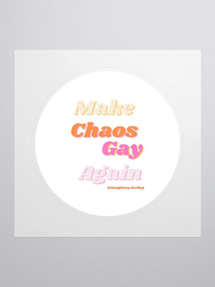chaotic gay campaign stickers product image (1)
