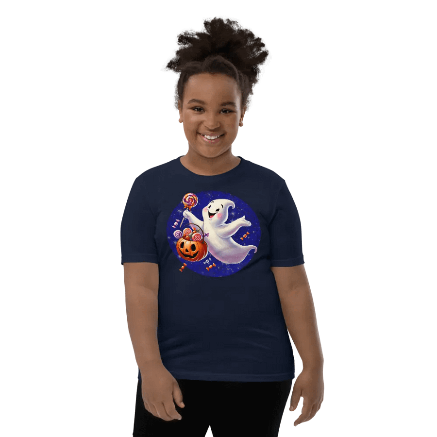 Ghost and Candy Halloween Kids T-Shirt product image (39)