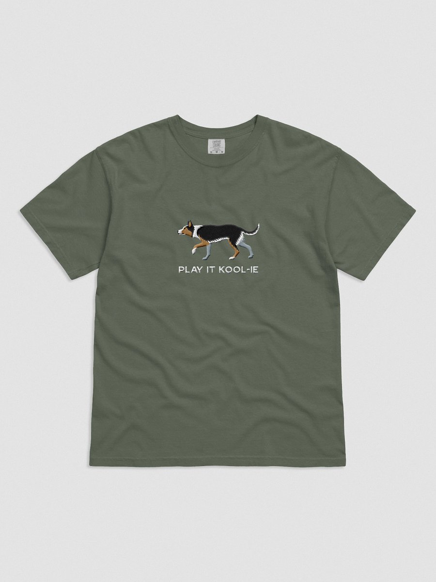 Play It Kool-ie T-Shirt(Embroidered) of an Australian Koolie(Tricolor) product image (21)