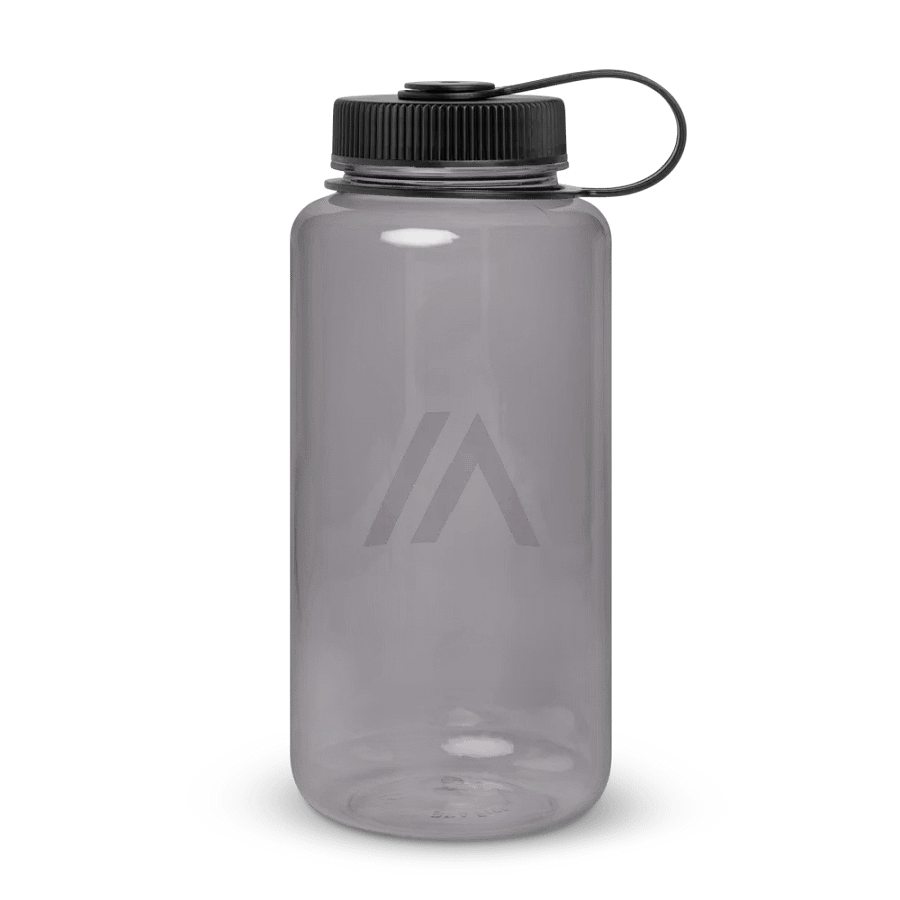 Wide Mouth Plastic Water Bottle - Charcoal product image (2)