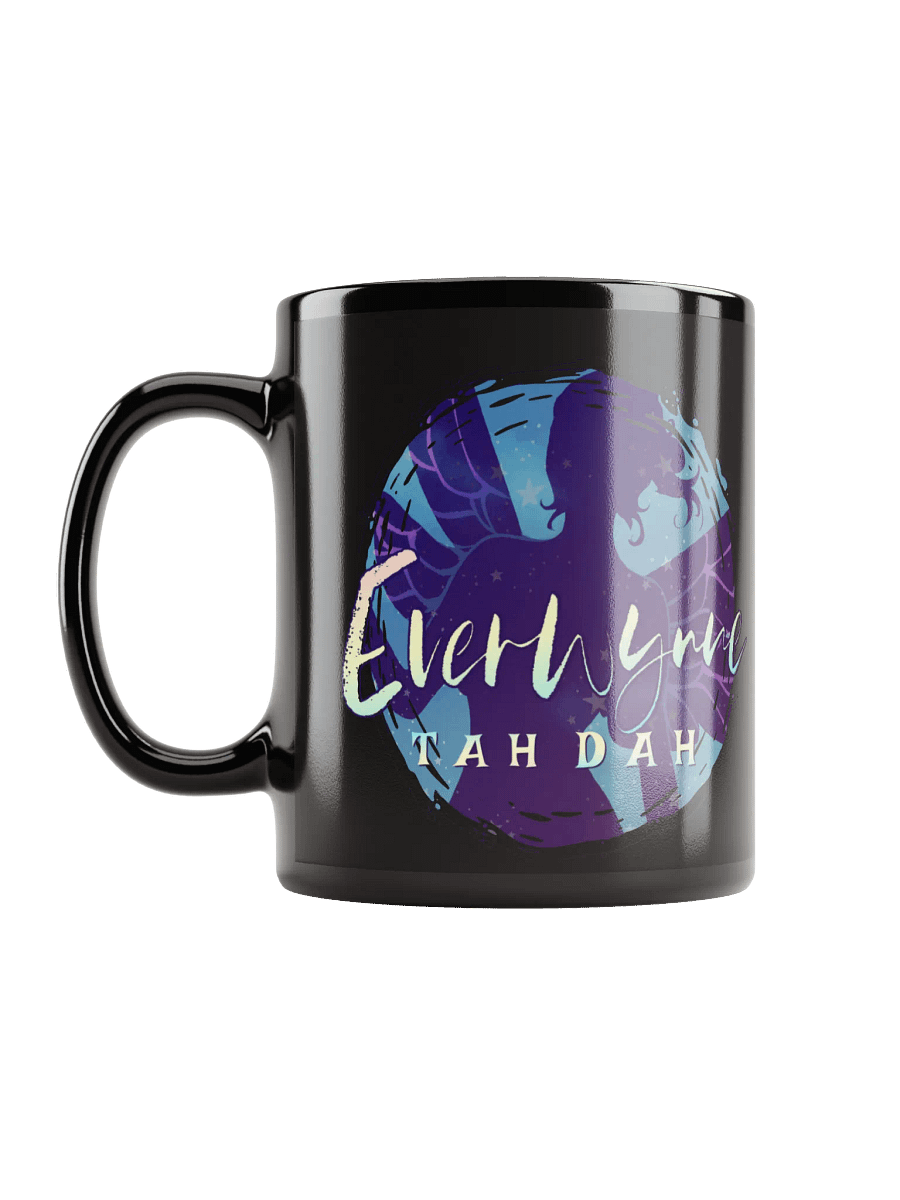 Blue Everwynne Logo Black Mug product image (1)