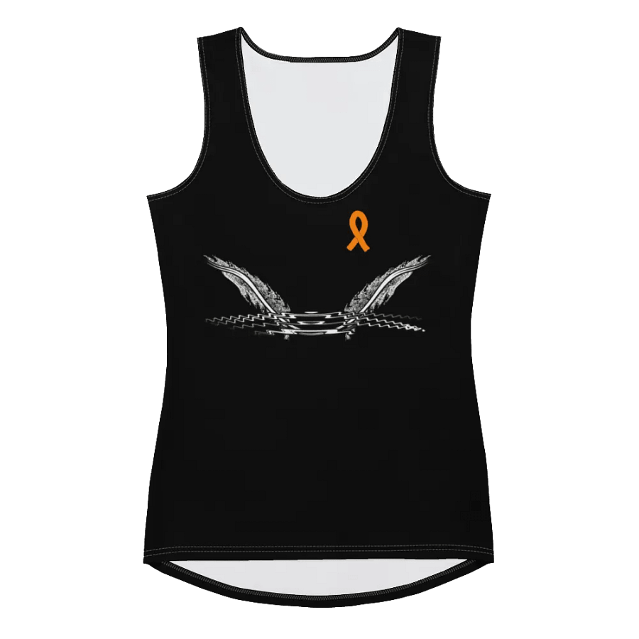 White HApex Gear White Logo Cancer Awareness Orange Ribbon. Black Women's Tank Top product image (3)