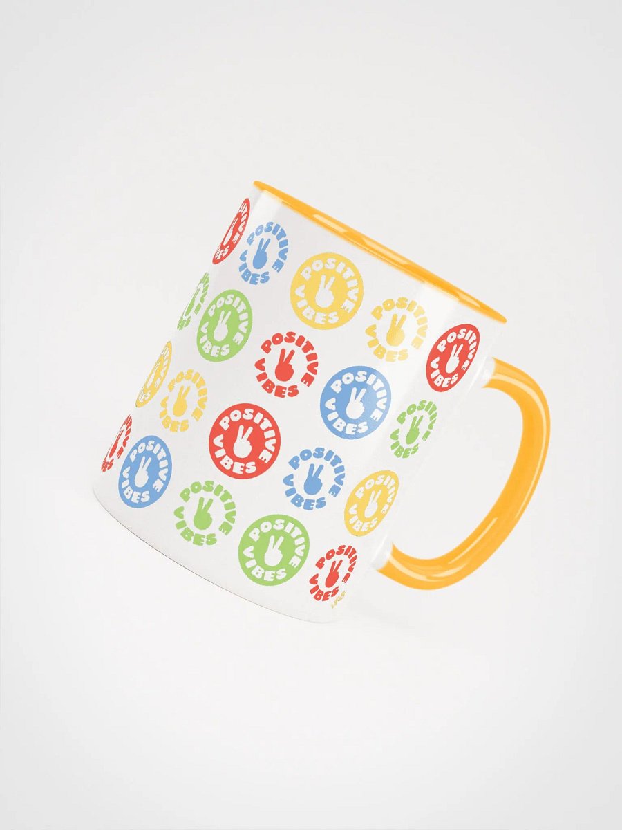Positive Vibes (Ceramic Mug with Color Inside) product image (4)