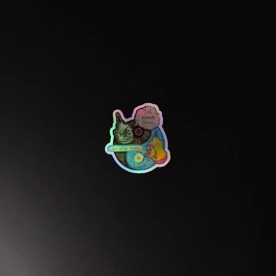 The Duality of Existence (Holographic sticker) product image (2)