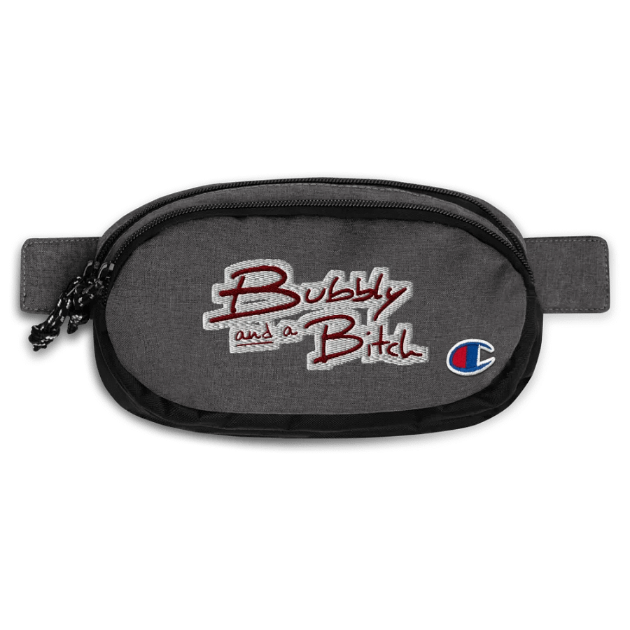 Bubbly and a B*tch (maroon bubble design) champion fanny pack product image (1)