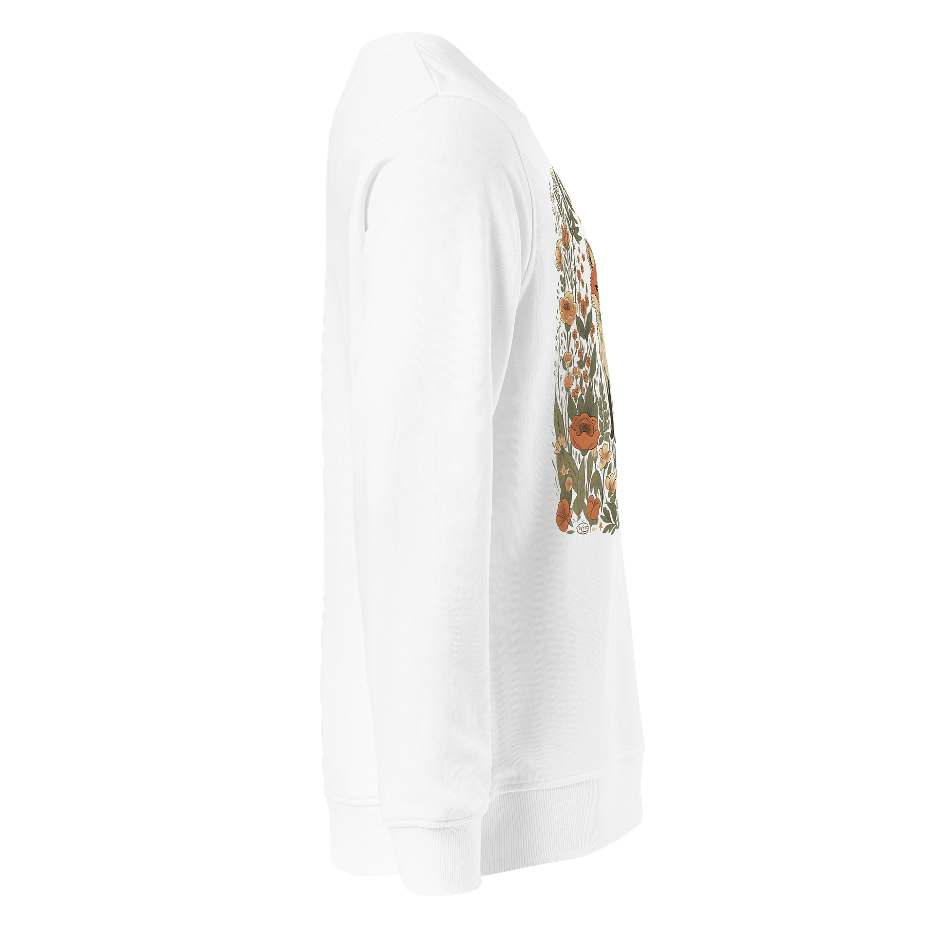 Floral Fox Organic Sweatshirt product image (4)