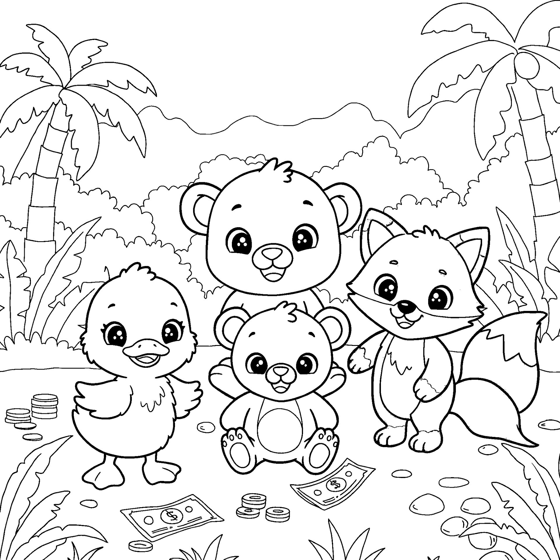 Jungle to City Adventure Coloring Book product image (8)