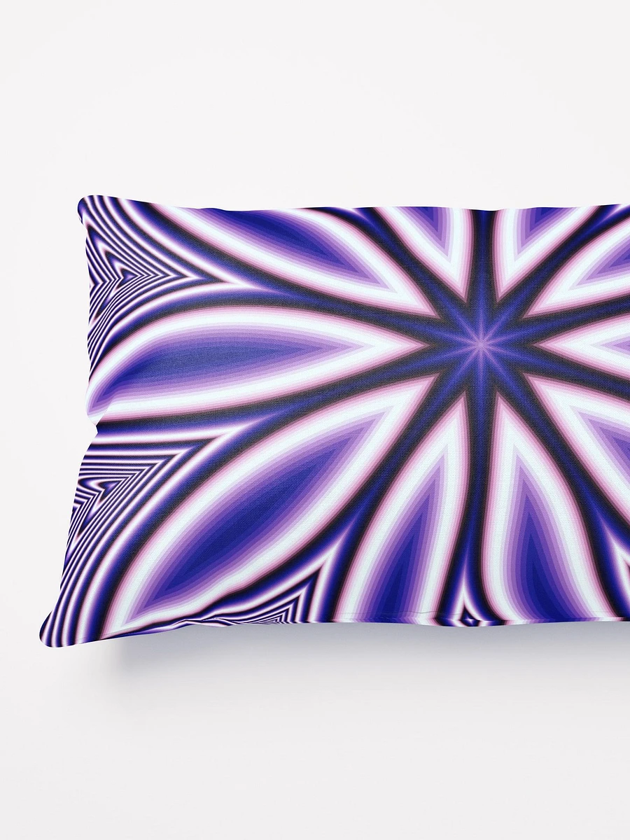 Blue Fractal Flower Kaleidoscope Throw Pillow product image (7)