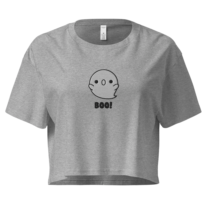 Ghostly Chic Crop Top! GOSTly Stitch Halloween Crop Top – Embroidered Spooky Style product image (1)