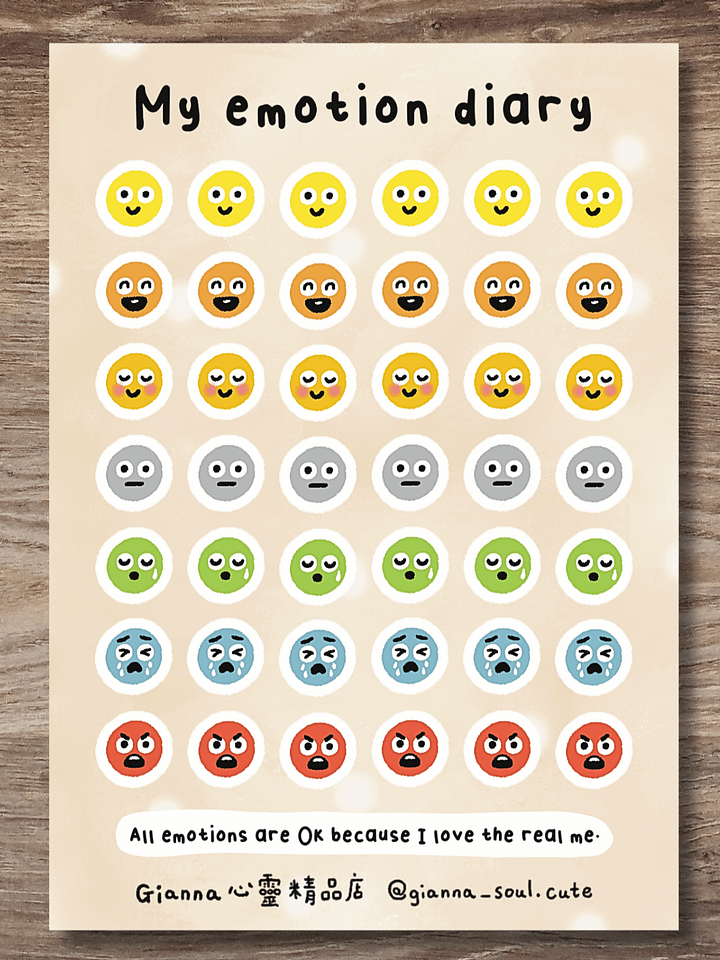 My emotion diary | Positivity Sticker Sheet product image (1)