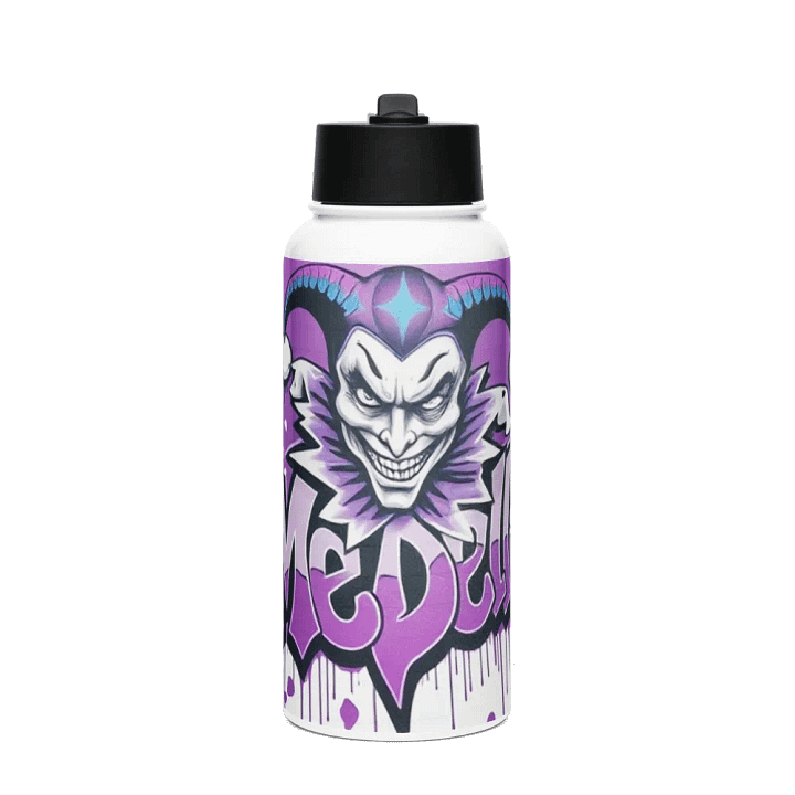 Menacing Jester Stainless Steel Water Bottle product image (1)