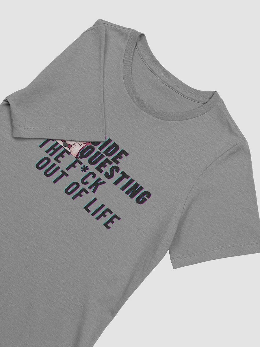 Pop Warrior Side Quest (Black Text) Women's Fit Shirt product image (3)