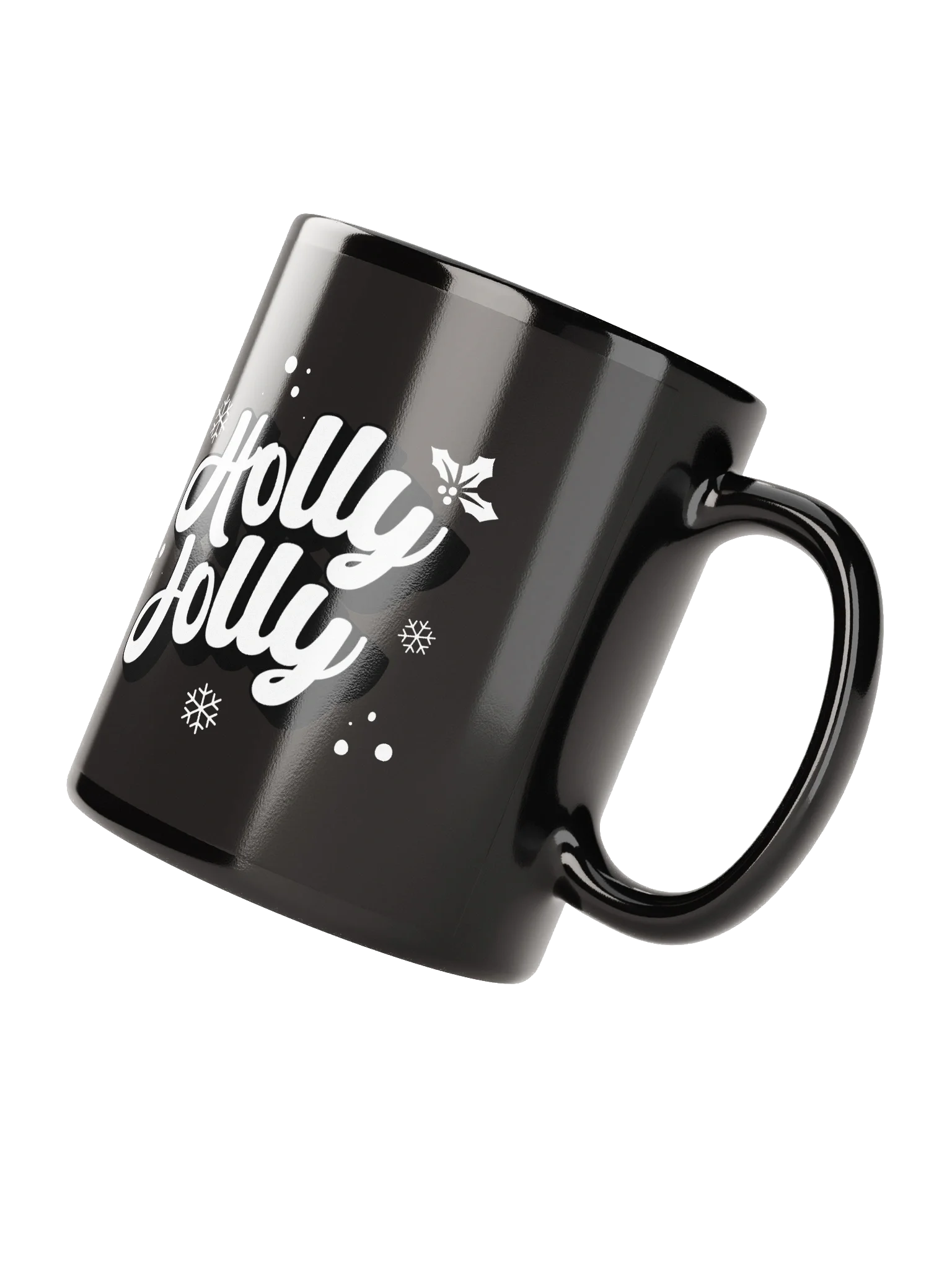 HOLLY JOLLY Coffee Mug Christmas Typography Minimalist product image (3)