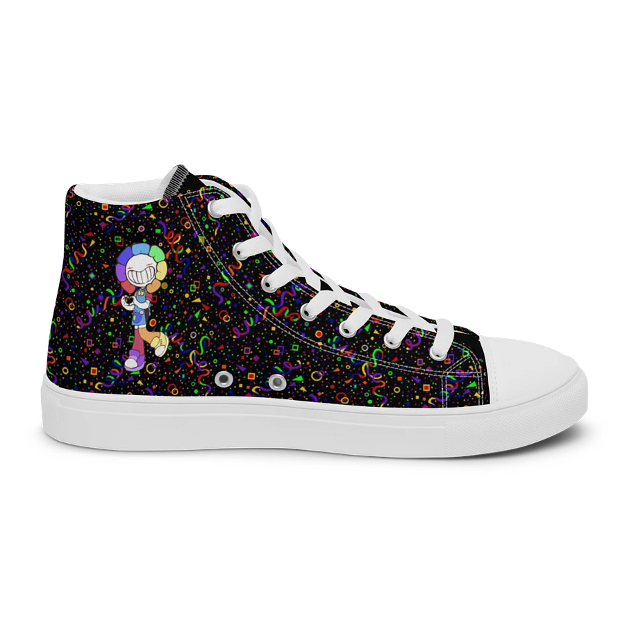 Black Arcade and White Chibi Flower Sneakers product image (6)