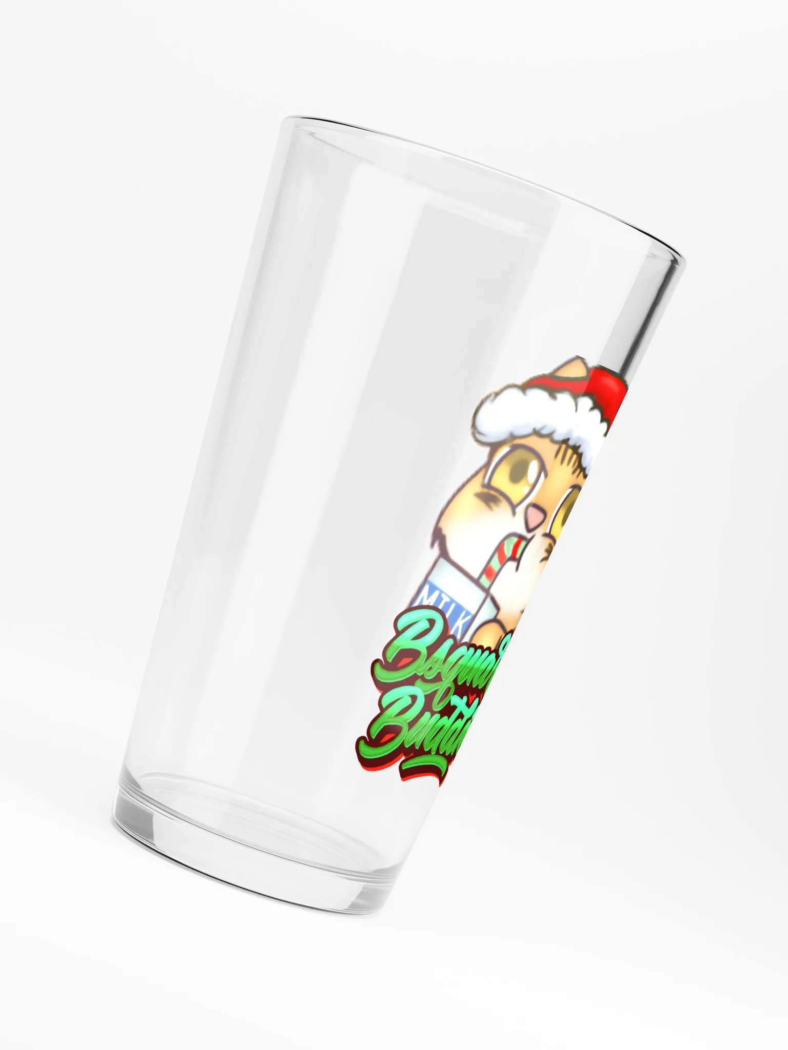 Santa Link Milk Party Pint Glass product image (6)