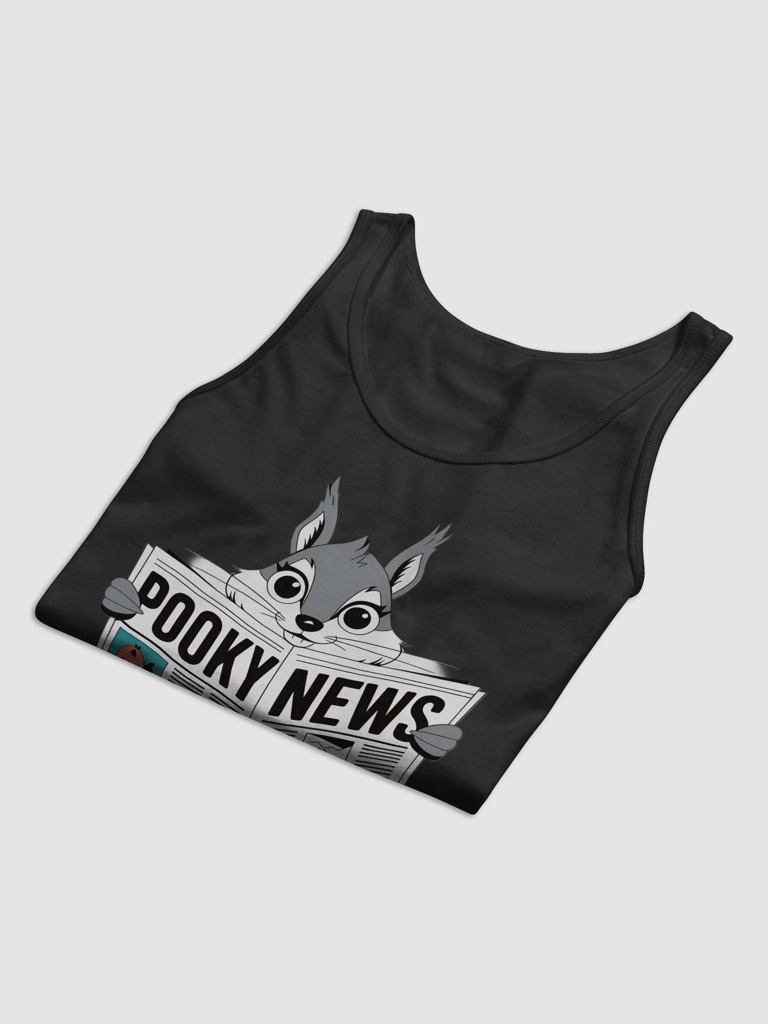 Pooky News Cartoon Squirrel Tank product image (3)