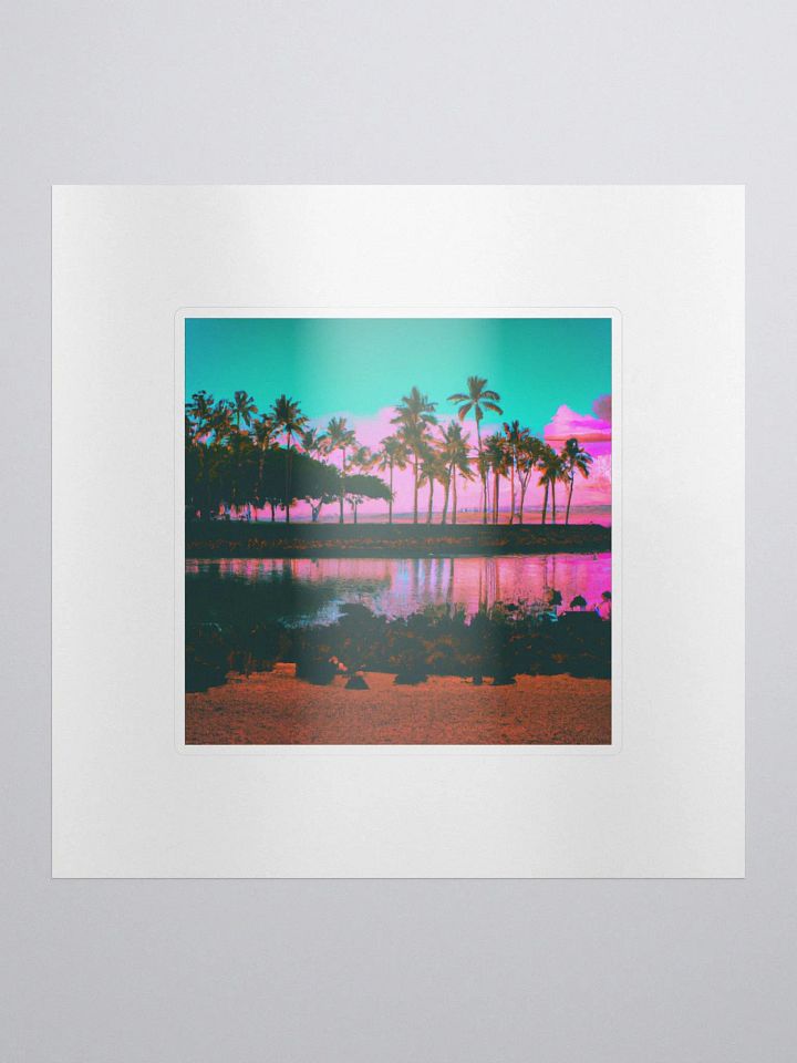 Galactic Wild Colorful Beach Alpha Sticker product image (1)