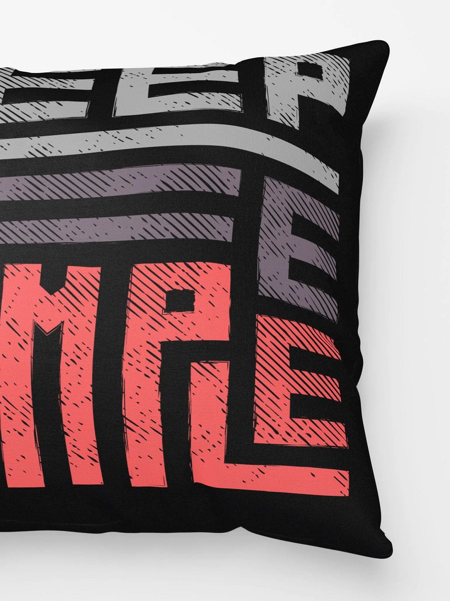 'Keep Life Simple' Black Pillow product image (4)