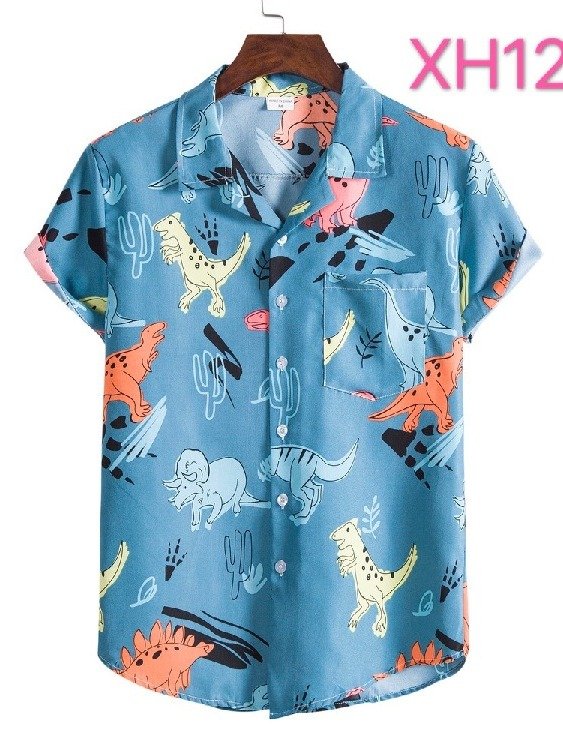Hawaiian Beach Style Shirt Men's Casual Beach Suit Collar Short Sleeve product image (3)
