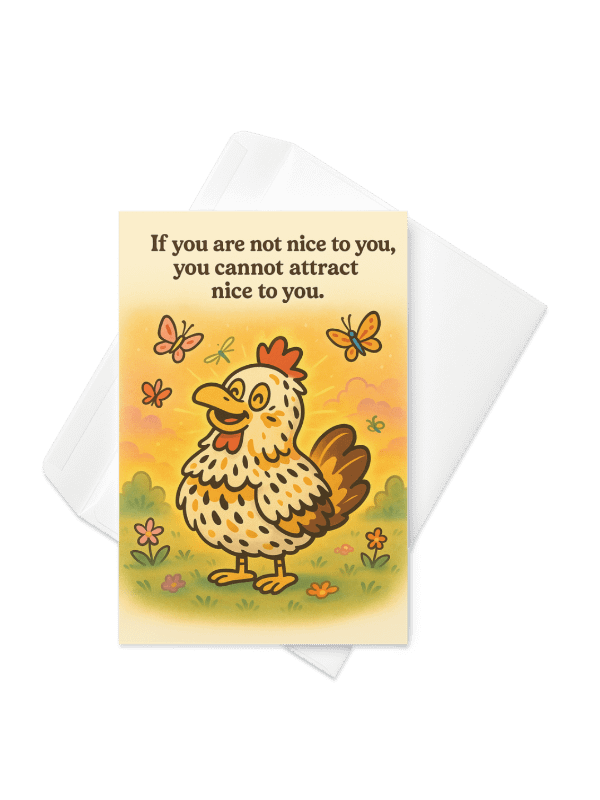 Abrahen Chicks - Being Nice - Card product image (2)