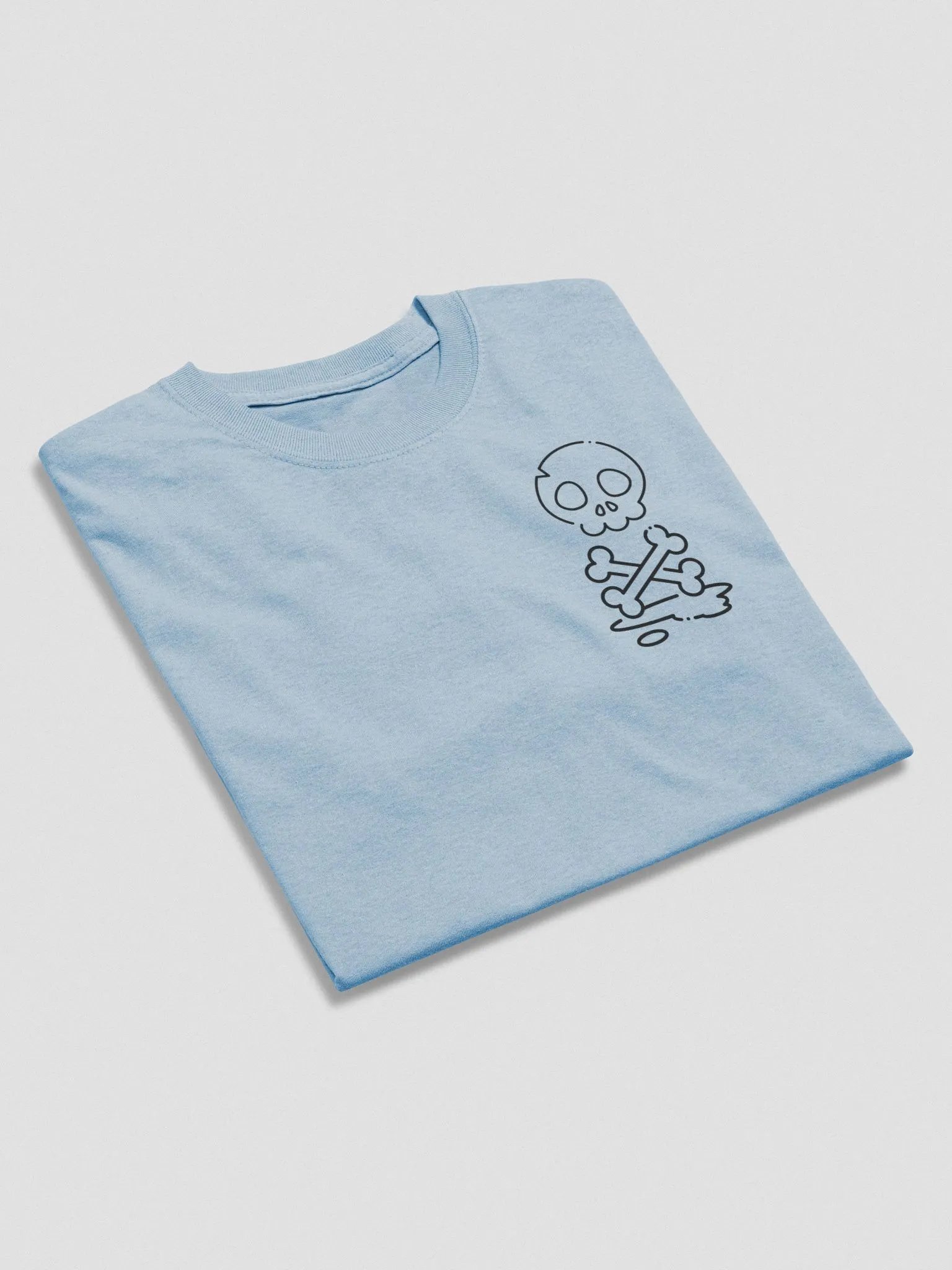 Simple Cartoon Cute Skull + Bones T-Shirt product image (44)