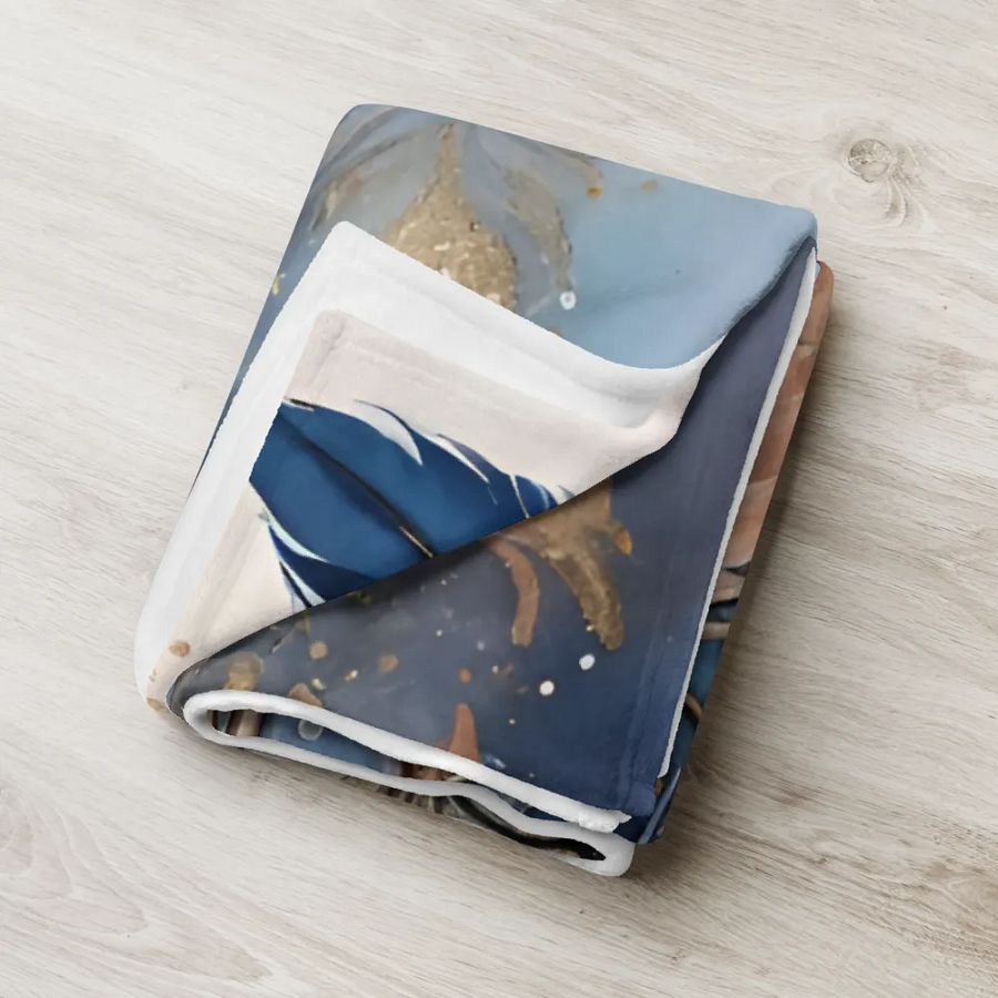Gold Dust Feathers Throw product image (18)