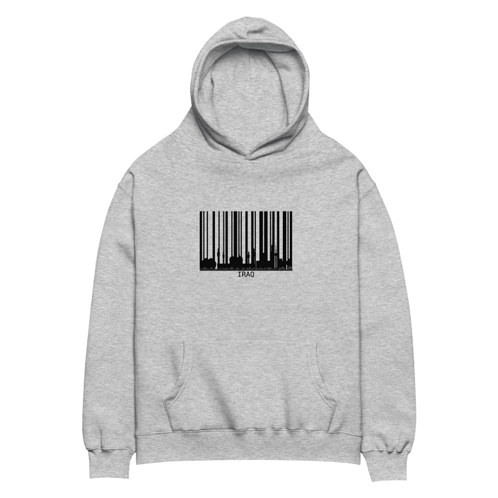Iraq Barcode Design Hoodie product image (22)