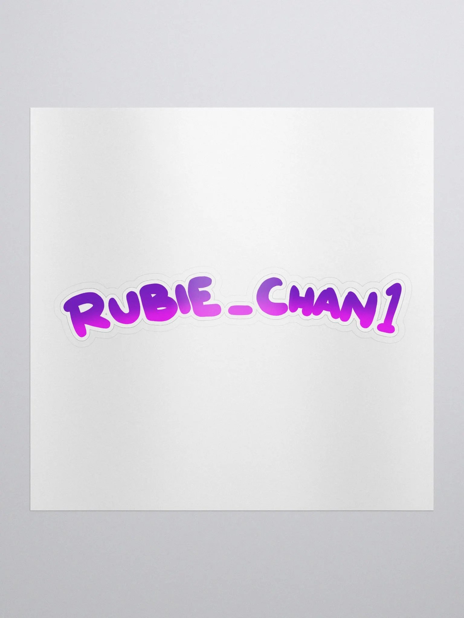 RubieChan Logo Sticker product image (1)