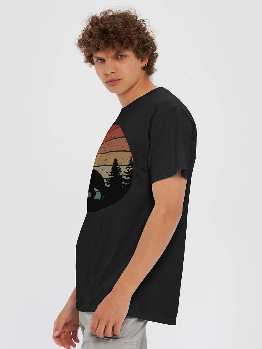 Howling Wolf In The Woods Retro Sunset product image (78)