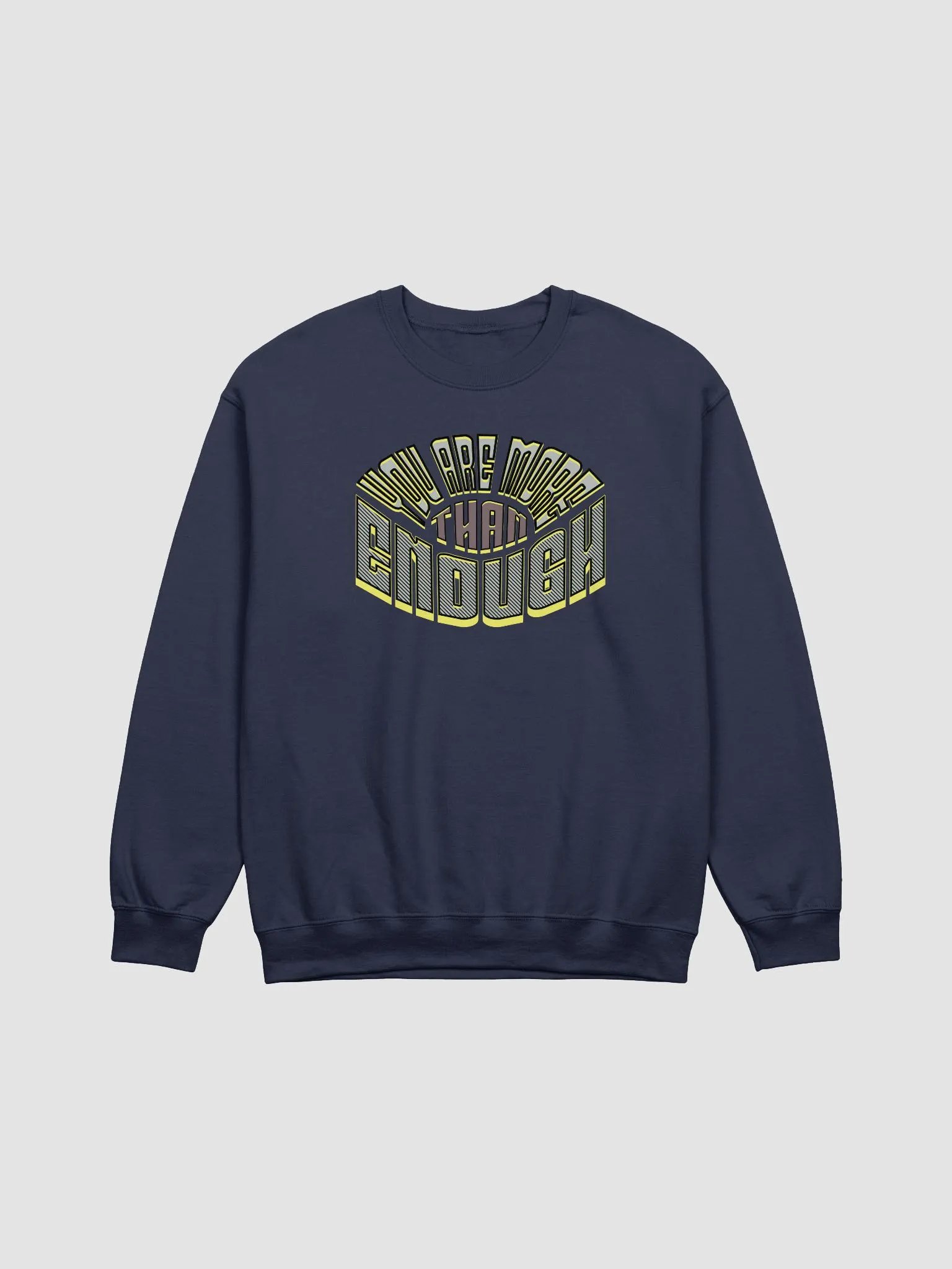 You Are More Than Enough Empowerment Stripes Crewneck Sweatshirt product image (13)