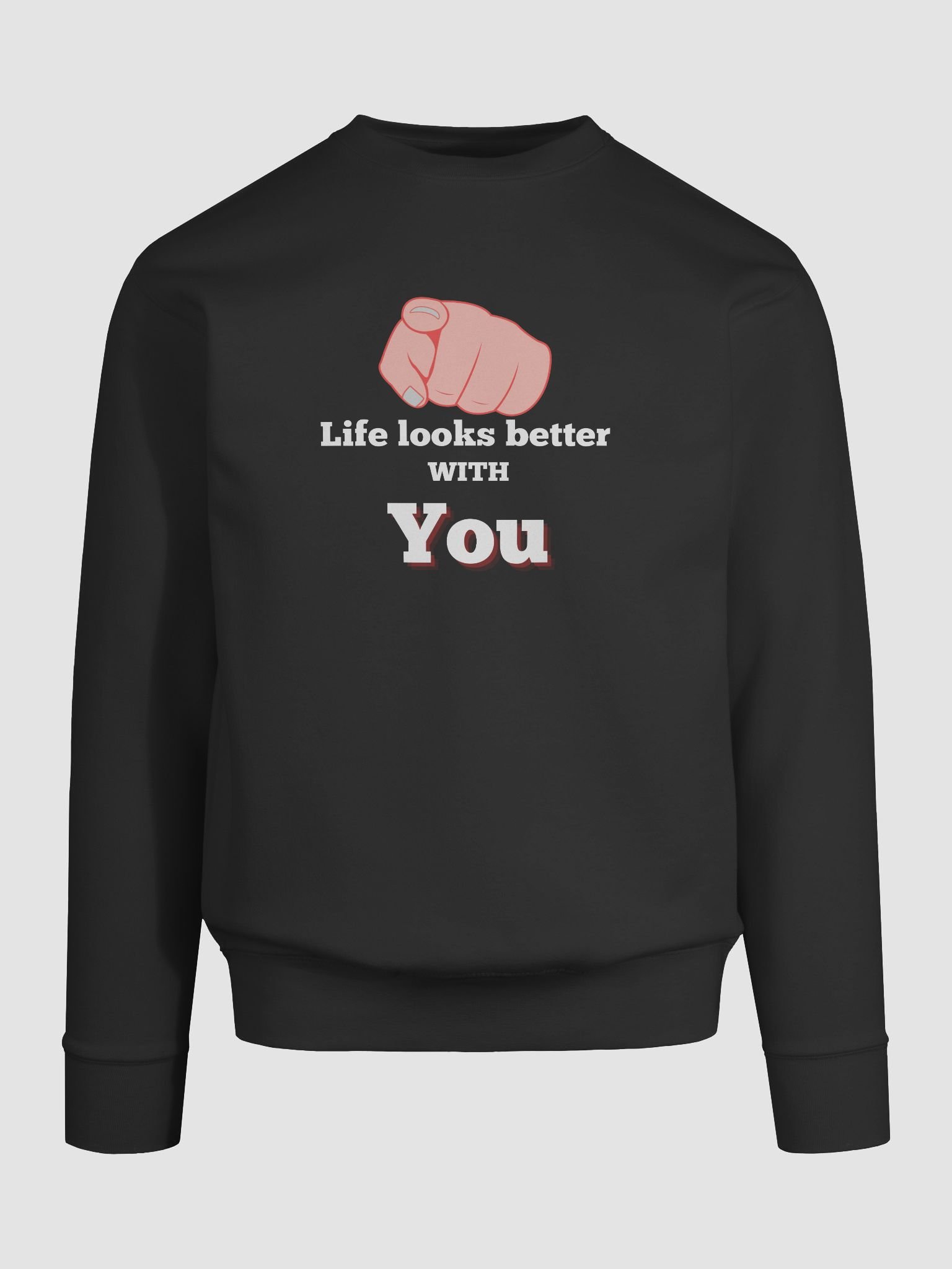 Trust The Connection: "Life Looks Better with You" Statement Sweatshirt product image (77)