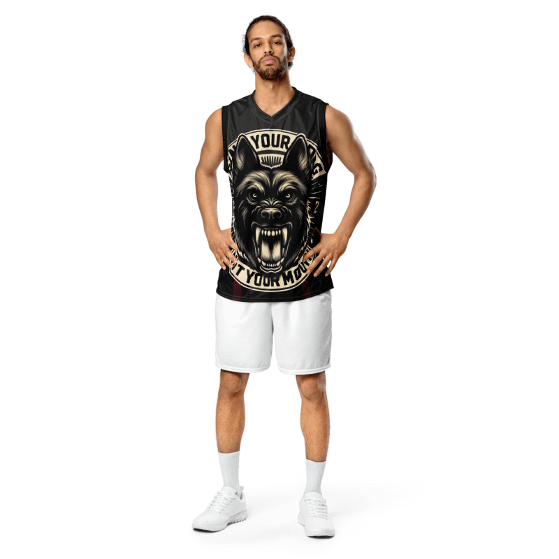 Run Your Dog Not Your Mouth - Unisex Basketball Jersey product image (5)