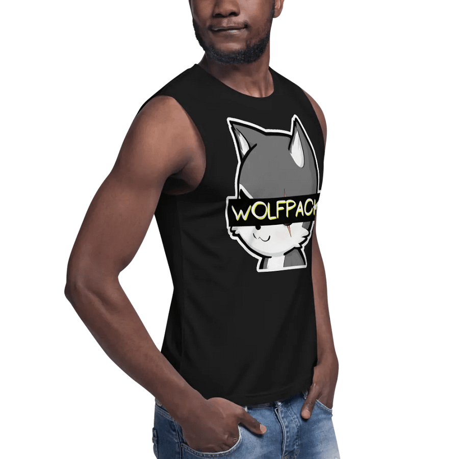 Unisex WOLFPACK Muscle Shirt (Chibi Wolf) product image (9)