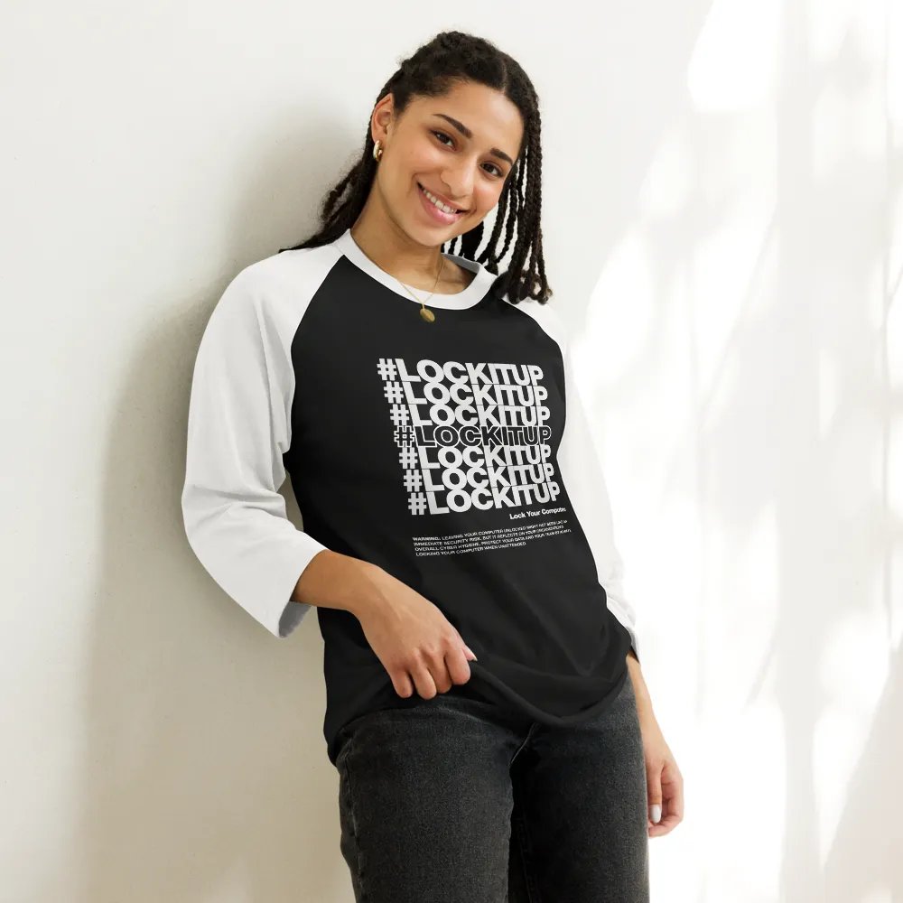 #LOCKITUP B&W - Raglan Tee product image (10)