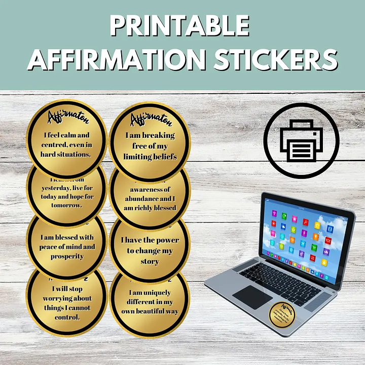 Printable Affirmation Stickers #722 product image (1)