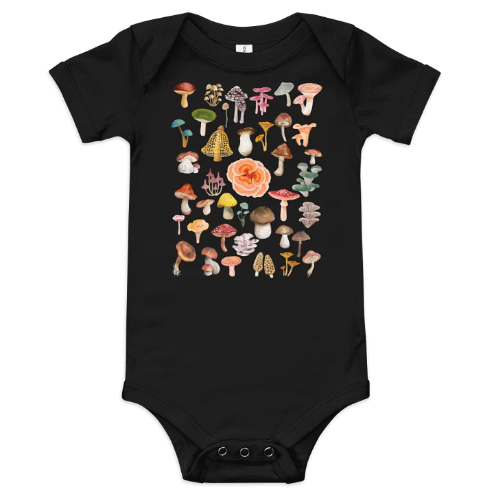 Woodland Mushrooms Baby Bodysuit product image (1)