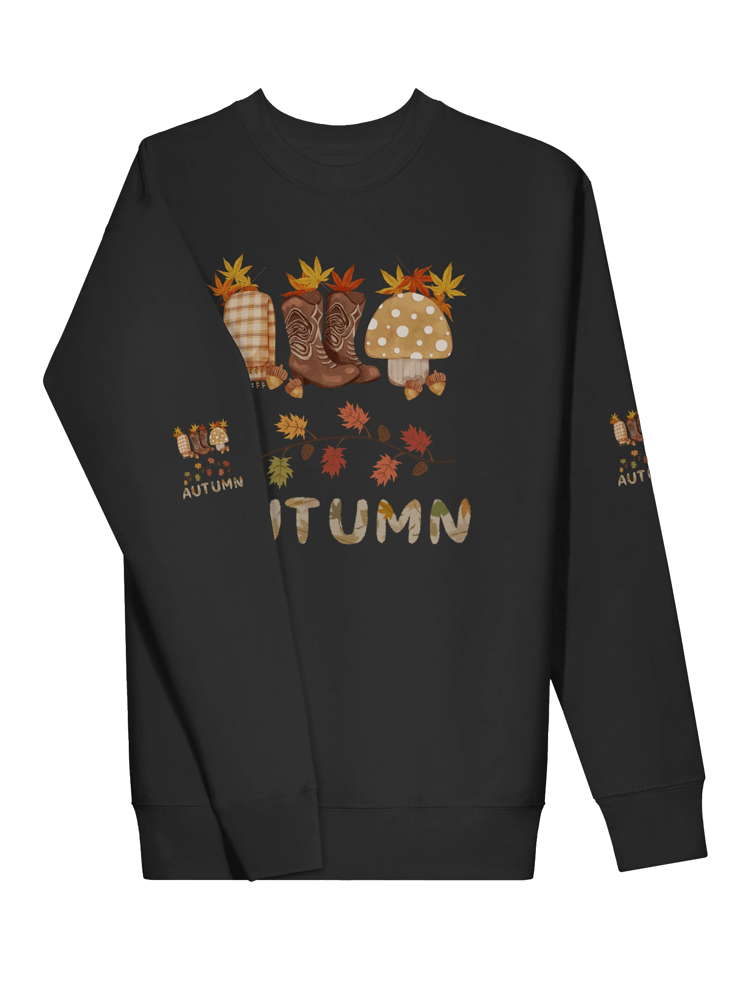 "Comfy Unisex Sweatshirt with Seasonal Autumn Design" product image (19)