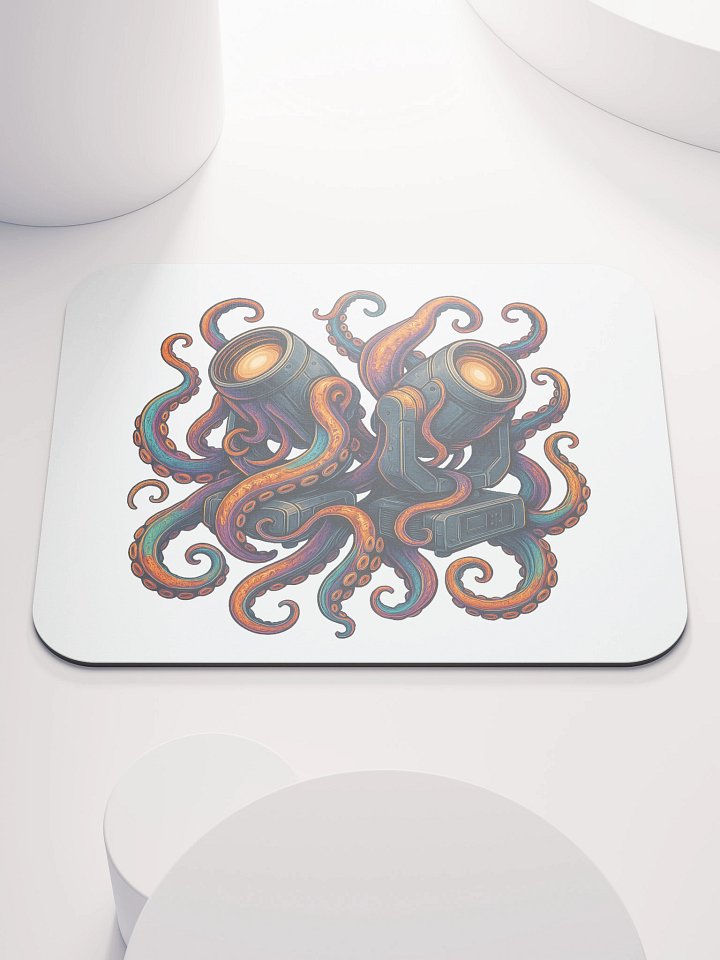 Theatrically Jerry: "Tangled Up" Octopus Moving Head Light Mouse Pad product image (1)