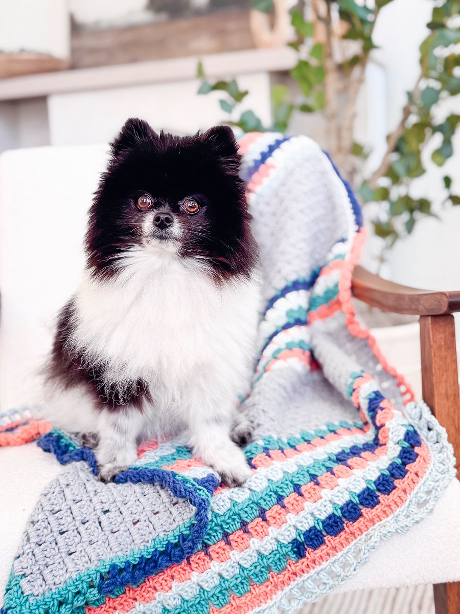 Block Stitch Crochet Blanket Pattern product image (8)