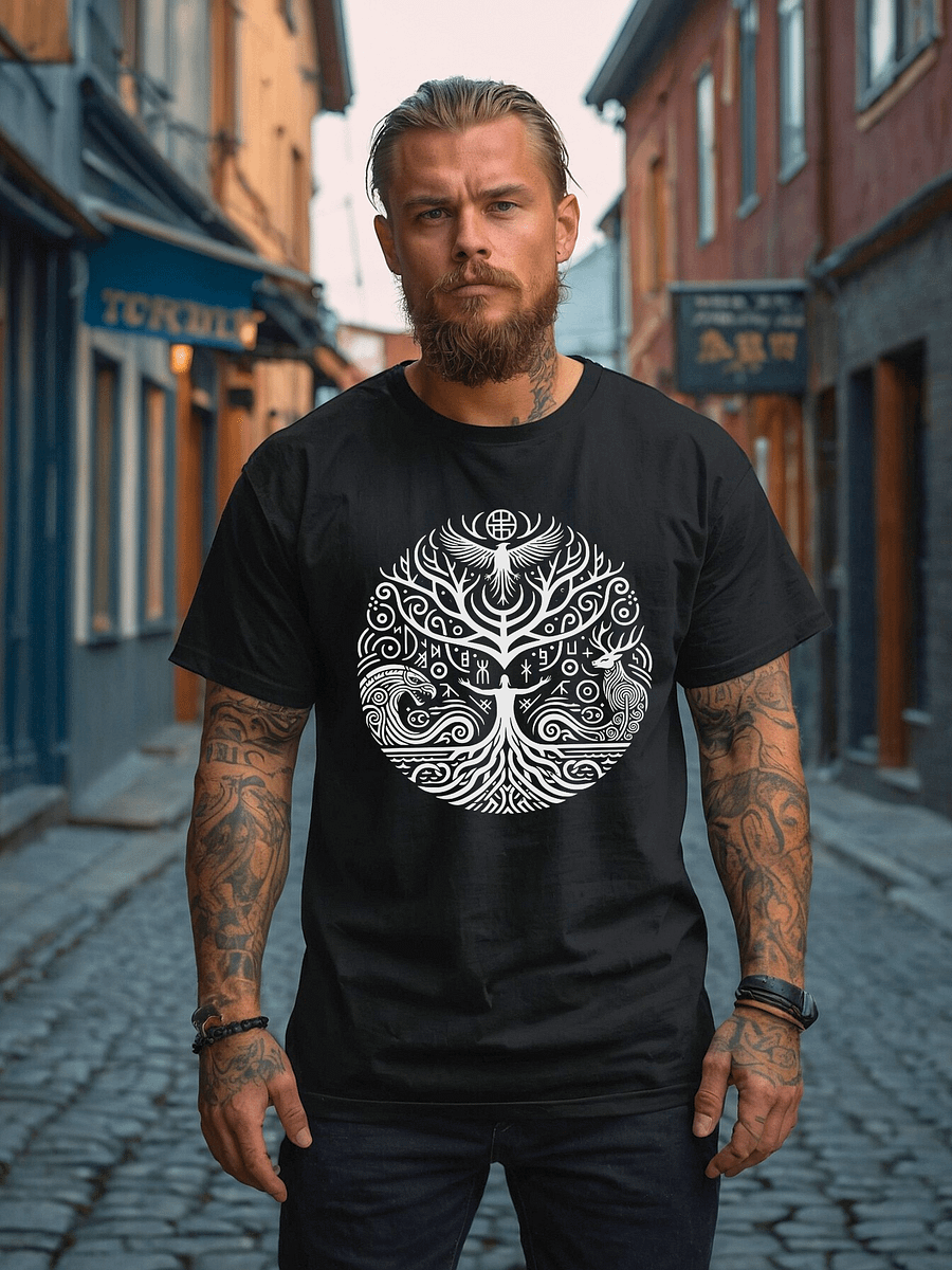 Unisex T-shirt - Yggdrasil - Black product image (1)