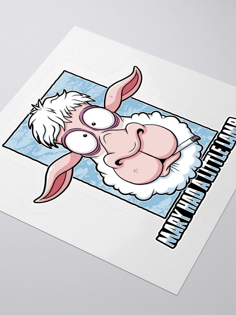Funny Dark Fairy Tale Lamb Meme Vinyl Sticker product image (7)