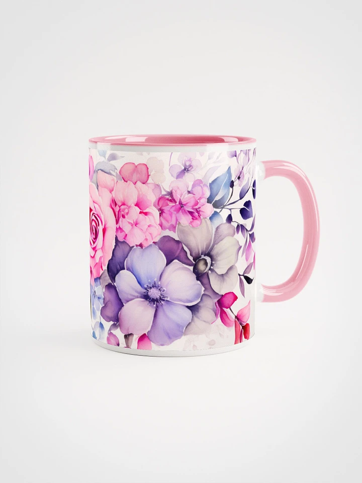 Pink and Purple Foral Mug product image (1)