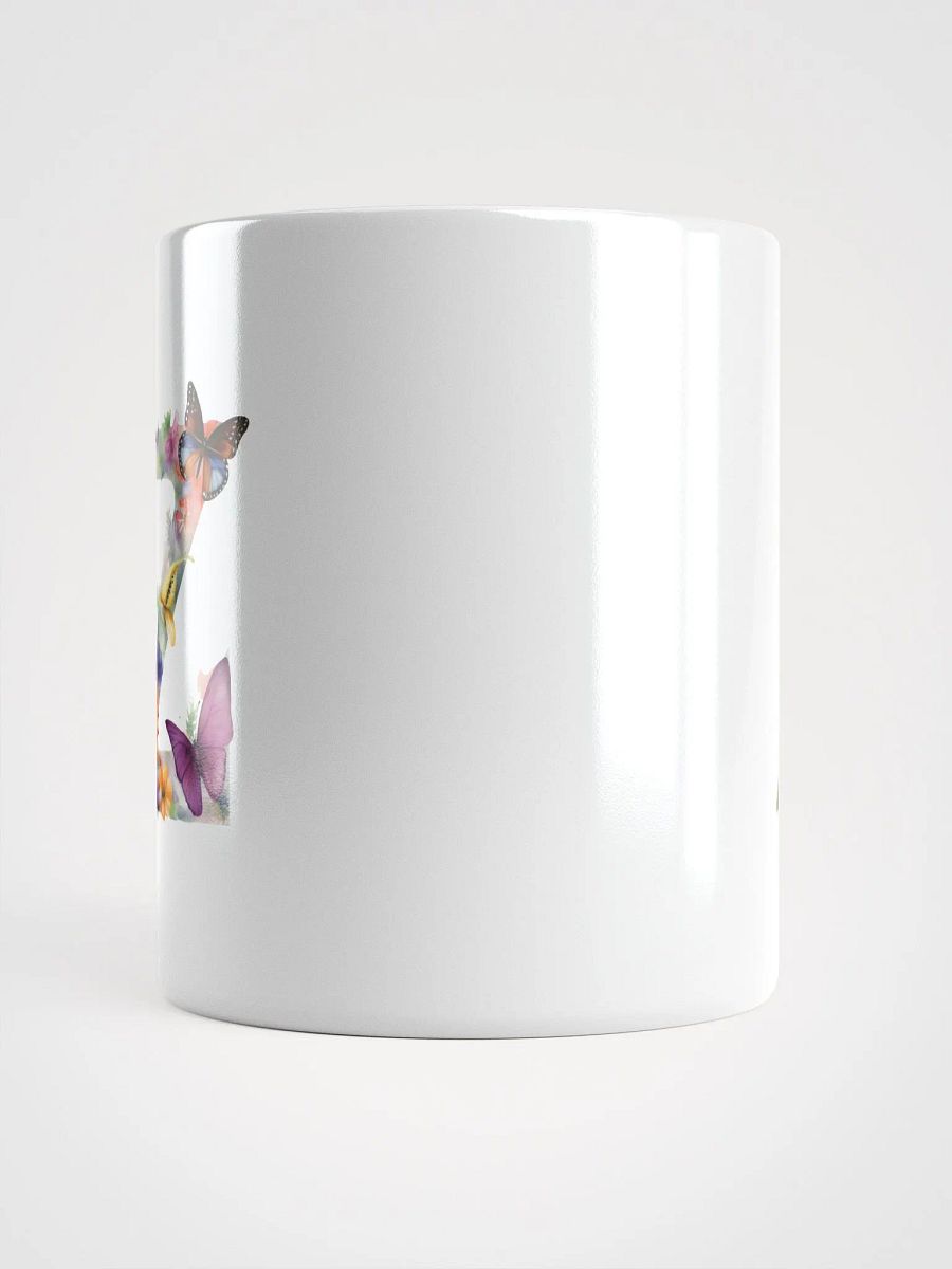 Letter Z Monogram Floral Fantasy White Glossy Mug product image (15)